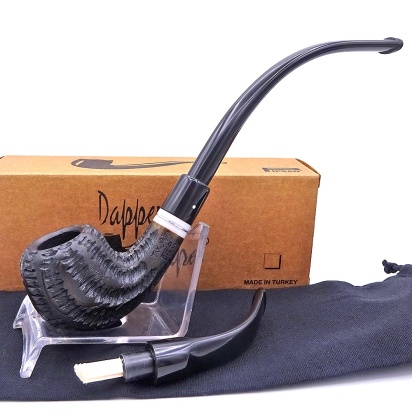 DAPPER Pipsan Churchwarden TV Pipe çift ağızlık 9mm