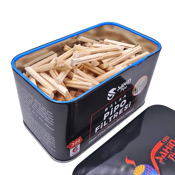 Şahin 6mm Balsa Pipo Filtresi 320 Ad/Teneke kutu